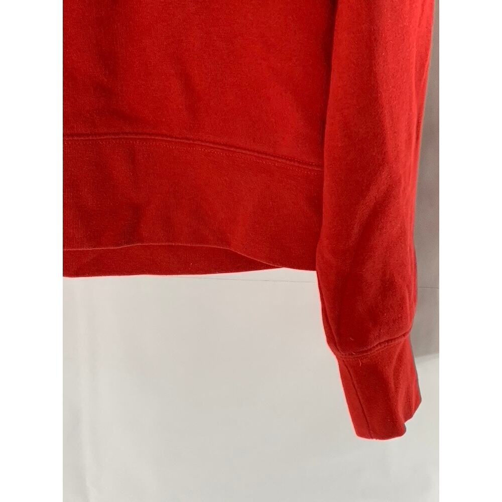 Zara Basics Women's Red Solid Pullover Hoodie Sz M - image 5